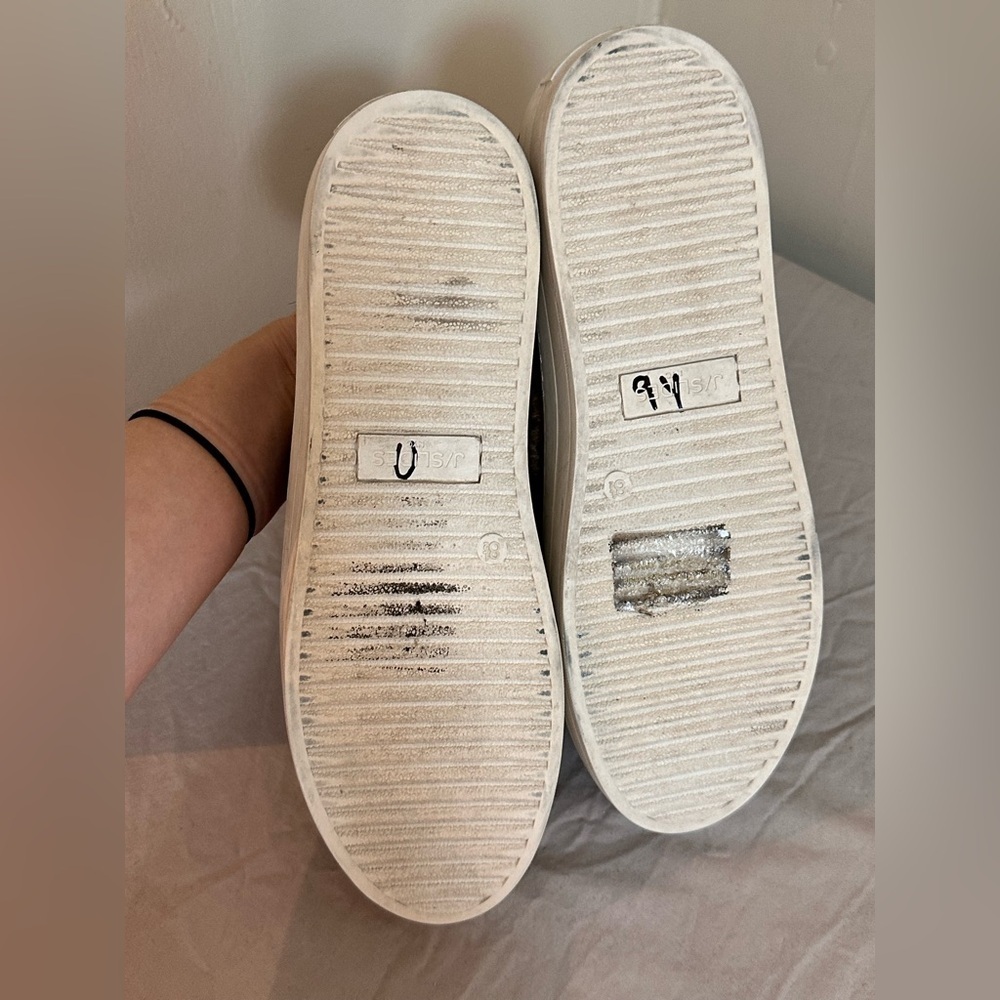 J/Slides NYC Leopard Haircalf Slip-On Sneakers | Platform Sole | Women’s 8.5 - Picture 7 of 10